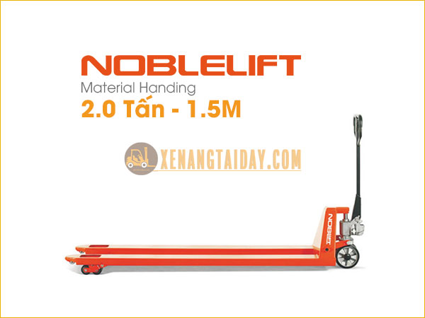 Xe nâng tay càng dài 1.5 mét Noblelift càng rộng