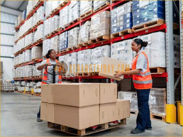 Vận hành xe nâng tay trong kho