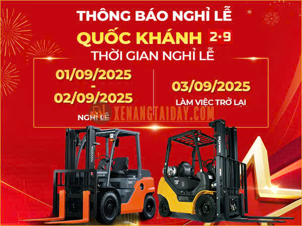 Lịch nghỉ lễ Quốc Khánh 2/9 