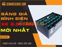 Bảng giá bình điện xe nâng ngồi lái 2 - 2,5 tấn, ắc quy xe nâng 48V mới nhất 2024