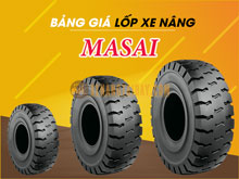 Bảng Giá Lốp Xe Nâng Masai | Bánh Đặc xe nâng giá rẻ