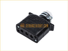 Giắc Điện 3 Pha Âm 30A - 250V (Giắc Thẳng) - Giắc sạc 3 pha xe nâng điện
