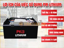 Lợi ích của việc sử dụng pin lithium cho xe nâng điện