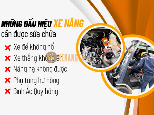 Những dấu hiệu cho thấy xe nâng cần được sửa chữa