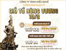 Thông Báo Lịch Giỗ Tổ Hùng Vương Năm 2025