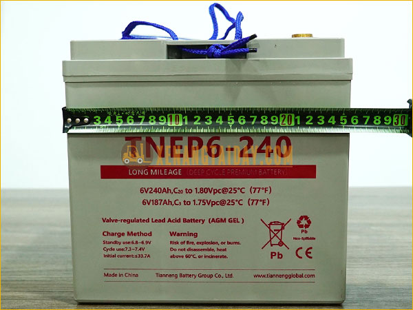 Bình điện xả sâu 6V - 240Ah THIÊN NĂNG (TIANNENG) TNE6-240