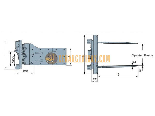 Bộ kẹp thùng Carton - Carton Clamp
