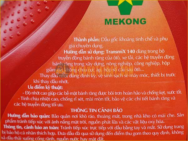 Dầu cầu vi sai MEKONG TRANSMIX 140