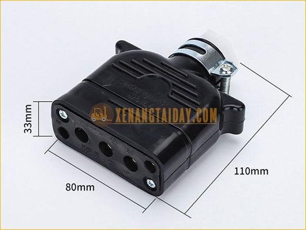 Giắc Điện 3 Pha Âm 30A - 250V (Giắc Thẳng) - Giắc sạc 3 pha xe nâng điện