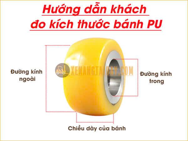Hướng dẫn đo bánh PU xe nâng tay chính xác và nhanh chóng