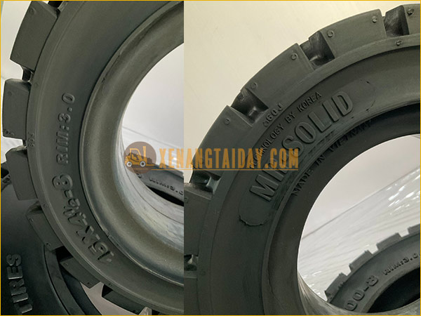 Lốp xe nâng MR.SOLID | Lốp đặc công nghệ Hàn Quốc