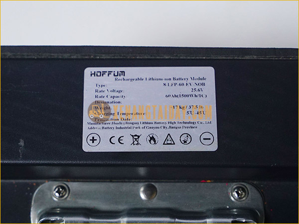 Pin lithium xe nâng tay điện 24V - 60Ah HOFFUM 8-LFP-60-EV-NOB