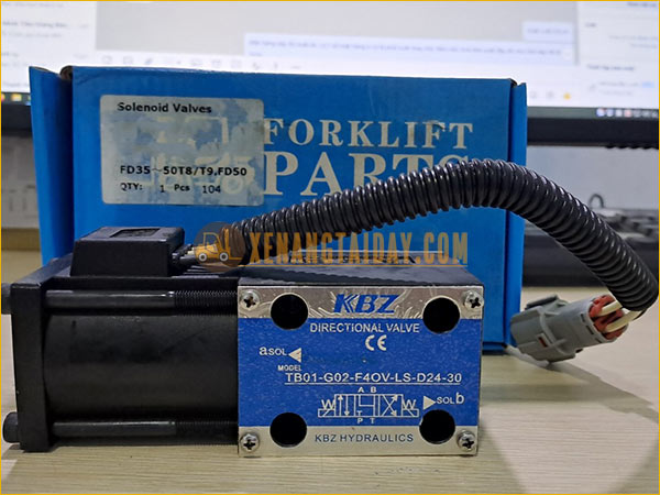 Van solenoid chuyển số 24V hiệu KBZ model TB01-G02-F4OV-LS-D24-30