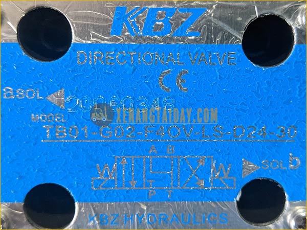 Van solenoid chuyển số 24V hiệu KBZ model TB01-G02-F4OV-LS-D24-30
