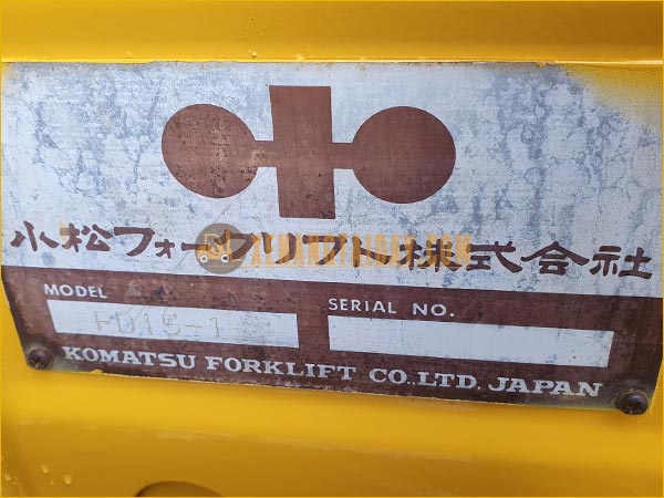 Xe nâng dầu KOMATSU FD15-1