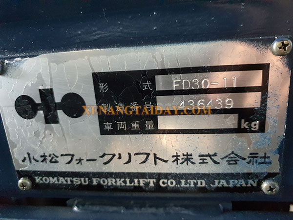 Xe nâng dầu KOMATSU FD30-11