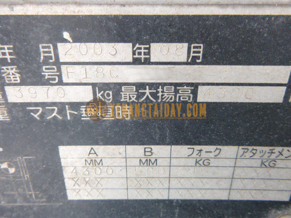 Xe Nâng Dầu MITSUBISHI FD25T - F18C