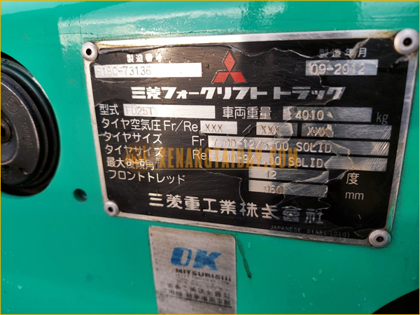 Xe Nâng Dầu MITSUBISHI FDE25D