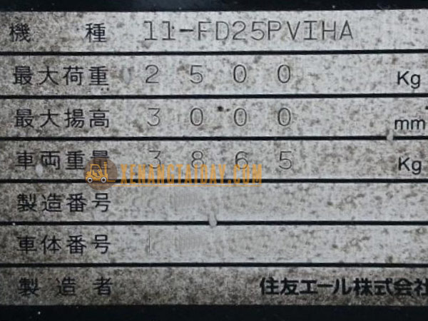 Xe Nâng Dầu SUMITOMO 11-FD25PVIHA