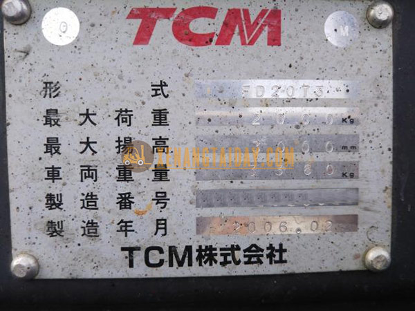 Xe nâng dầu TCM FD20T3