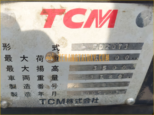 Xe nâng dầu TCM FD20T3