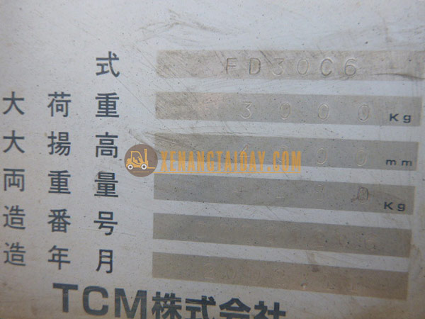 Xe nâng dầu TCM FD30C6