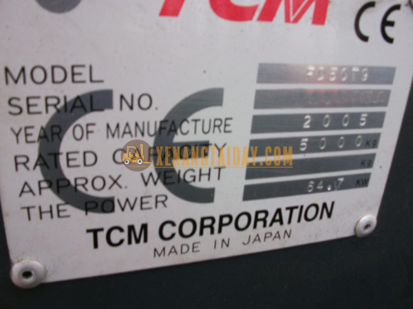 Xe nâng dầu TCM FD50T9
