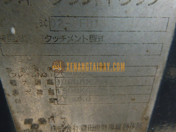 Xe nâng dầu TOYOTA 02-6FD15