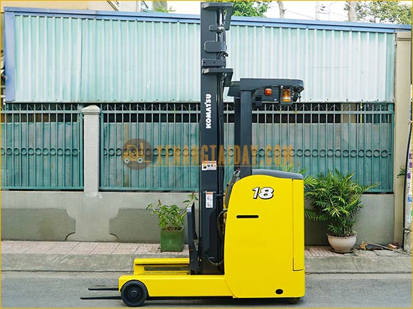 Xe nâng điện đứng lái KOMATSU FB18RL-15 gắn pin lithum 48V - 280Ah PKGFF48280