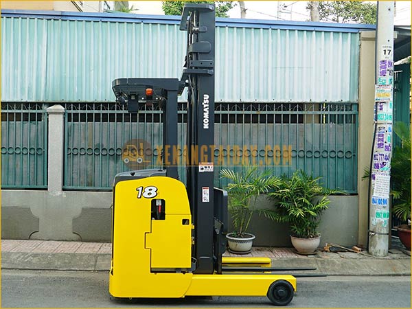 Xe nâng điện đứng lái KOMATSU FB18RL-15 gắn pin lithum 48V - 280Ah PKGFF48280