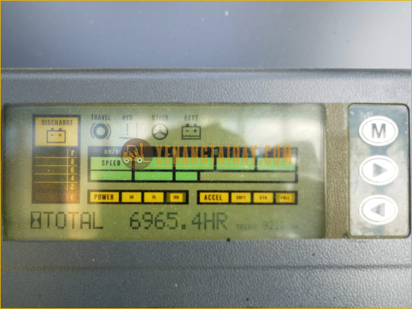 Xe nâng điện đứng lái NICHIYU FBRAW15-63-650M gắn pin lithum 48V - 230Ah PKGFF48230