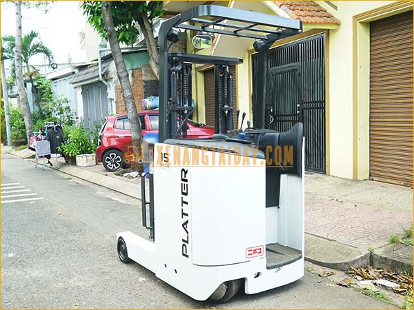Xe nâng điện đứng lái NICHIYU FBRM15-80-300, khung 3m, 2015, 3190 giờ