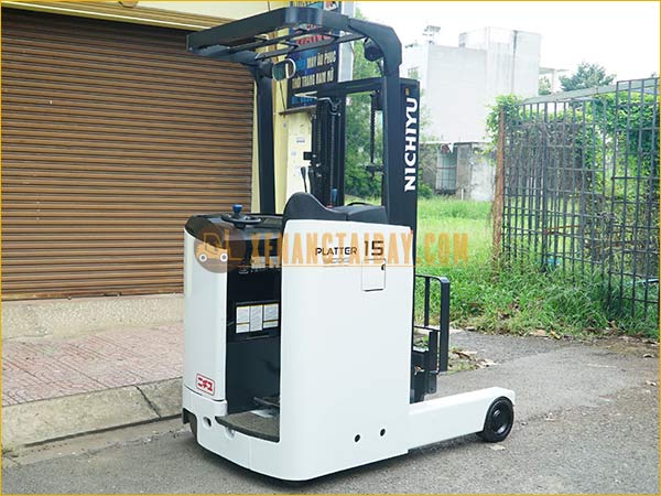 Xe nâng điện đứng lái NICHIYU FBRM15-80-300, khung 3m, 2015, 3190 giờ