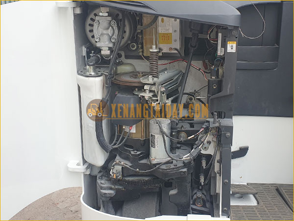 Xe nâng điện đứng lái NICHIYU FBRM25-80-450SF gắn pin lithum 48V - 340Ah PKGFF48340