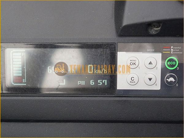 Xe nâng điện đứng lái NICHIYU FBRM25-H80B-470 gắn bình điện axít chì 48V - 470Ah VTI470