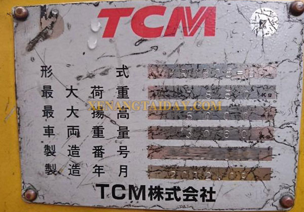 Xe nâng điện đứng lái TCM FRHB25