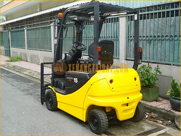 Xe nâng điện ngồi lái KOMATSU FB15-12 gắn pin lithum 48V - 400Ah PKGFF48400