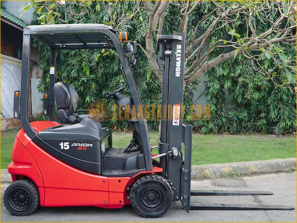 Xe nâng điện ngồi lái KOMATSU FB15-12 gắn pin lithum 48V - 460Ah PKGFF48460