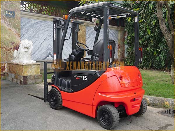Xe nâng điện ngồi lái KOMATSU FB15-12 gắn pin lithum 48V - 460Ah PKGFF48460