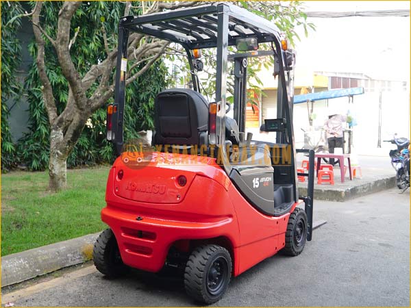 Xe nâng điện ngồi lái KOMATSU FB15-12 gắn pin lithum 48V - 460Ah PKGFF48460