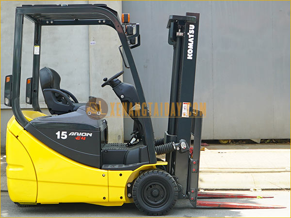 Xe nâng điện ngồi lái KOMATSU FB15M-12 gắn bình điện axít chì 48V - 468Ah LIFTTOP VTIL6