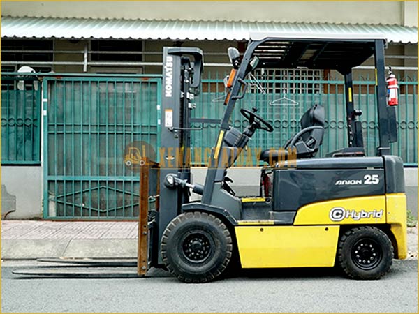 Xe nâng điện ngồi lái KOMATSU FB25HB-11, khung 3m, 2012, 1238 giờ