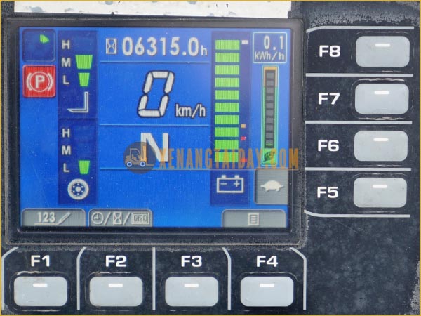 Xe nâng điện ngồi lái KOMATSU FE25-1 gắn pin lithum 72V - 340Ah PKGFF72340