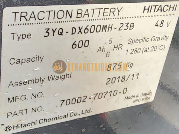 Xe nâng điện ngồi lái NICHIYU FB25PN-77B-450SF