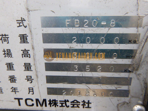 Xe nâng điện ngồi lái TCM FB20-8