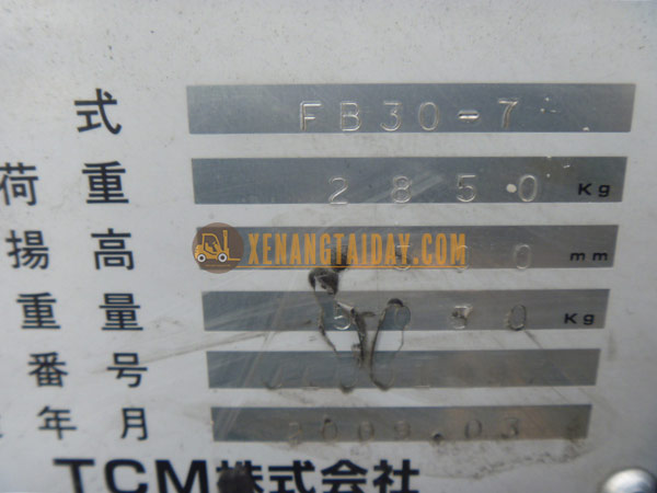 Xe nâng điện ngồi lái TCM FB30-7-2