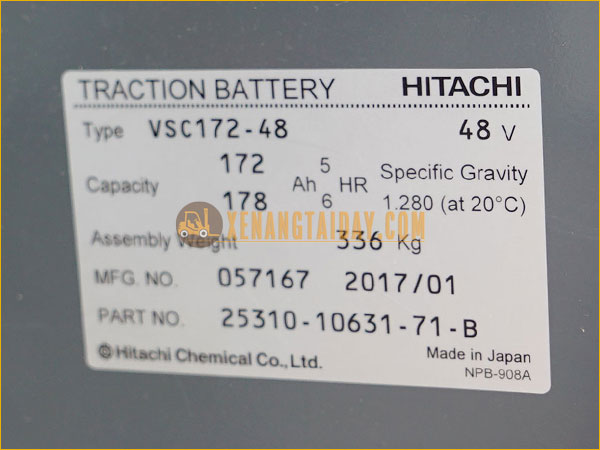 Xe nâng điện ngồi TOYOTA 3FB7