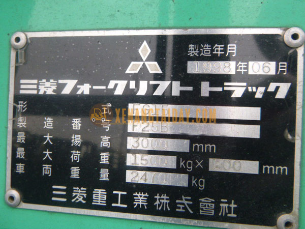 Xe nâng Xăng MITSUBISHI FG15 - F25B