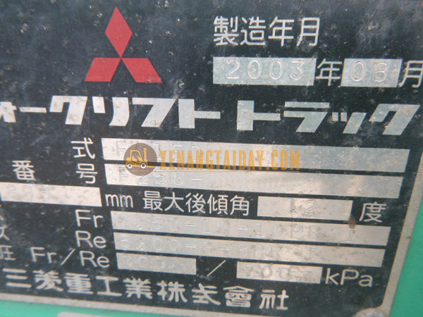 Xe nâng Xăng MITSUBISHI FG15D - F25C