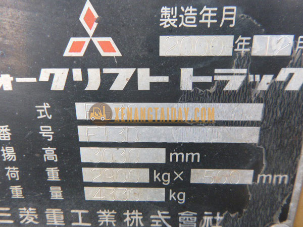 Xe nâng Xăng MITSUBISHI FG30 